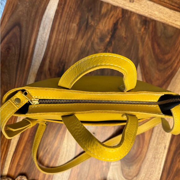 Pomelo 🦄 Mini Zipper Crossbody Tote Bag Yellow Purse Spring Fit NEW - Picture 6 of 9